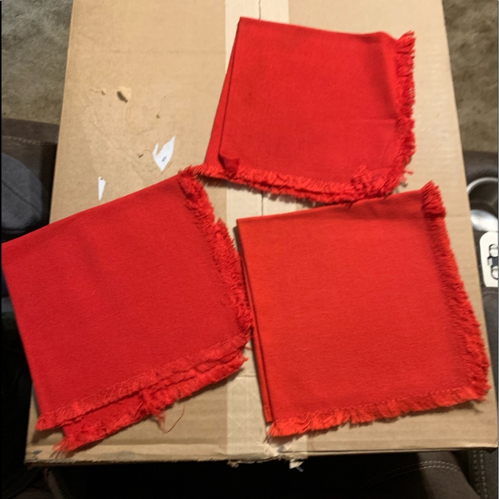 Red napkins